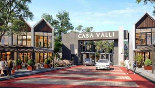 Gerbang depan perumahan Casa Valli